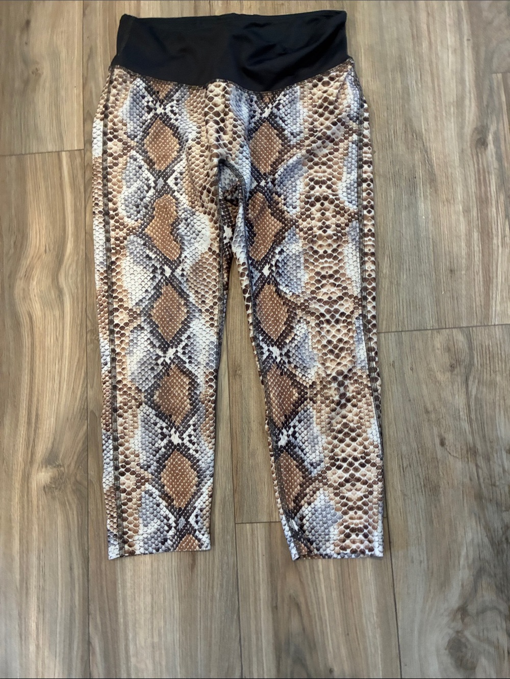PRISMASPORT REPTILE PRINT LEGGINGS SIZE M
